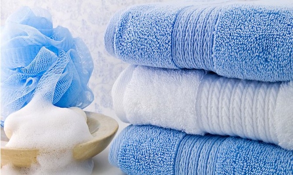 Попробуйте постирать полотенце так: в большой таз насыпать
